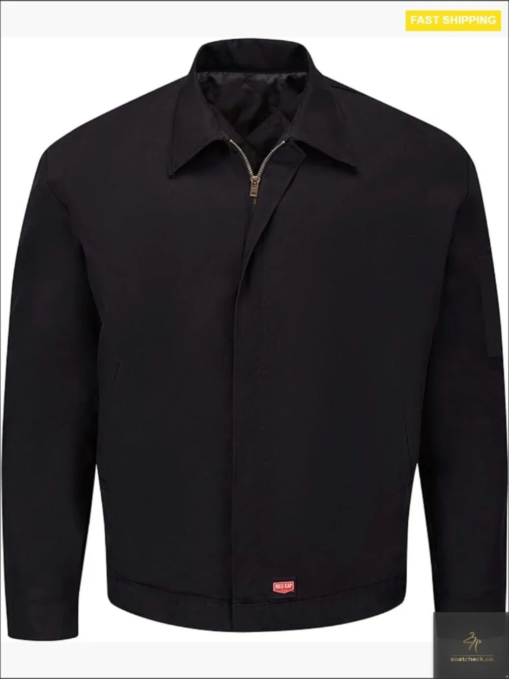 Performance Crew Jacket Fitted Aviator Style Lightweight Stretch Work Outerwear
